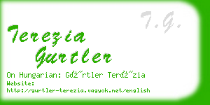terezia gurtler business card
